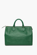 Louis Vuitton Vintage Borneo Green Epi Leather Speedy 30