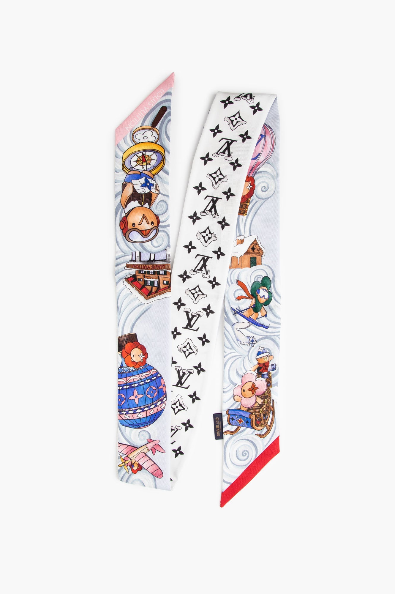 Louis Vuitton Vivienne Winter Holiday Monogram BB Bandeau Scarf