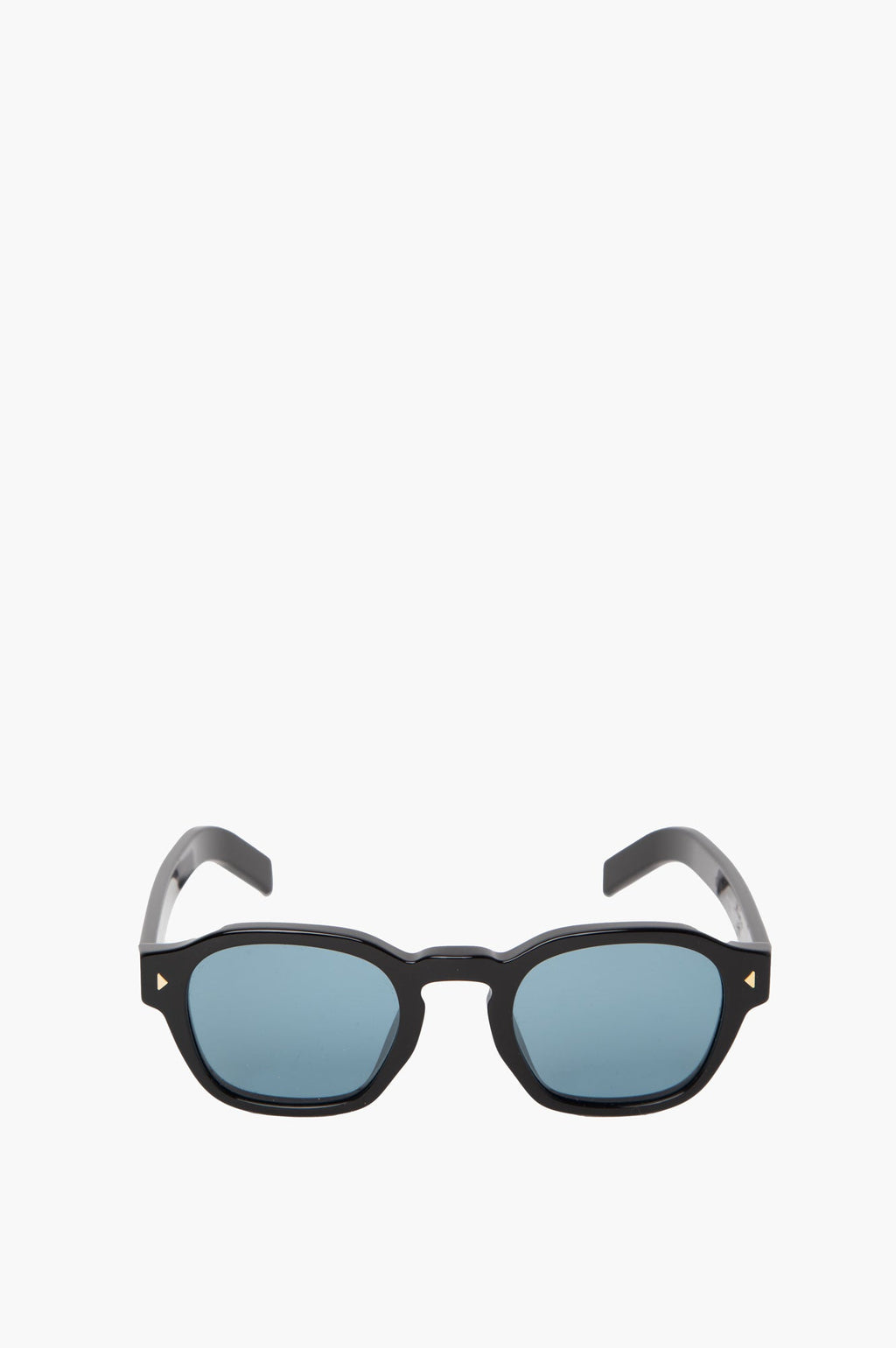 Prada Black Square with Turquoise Lenses Sunglasses