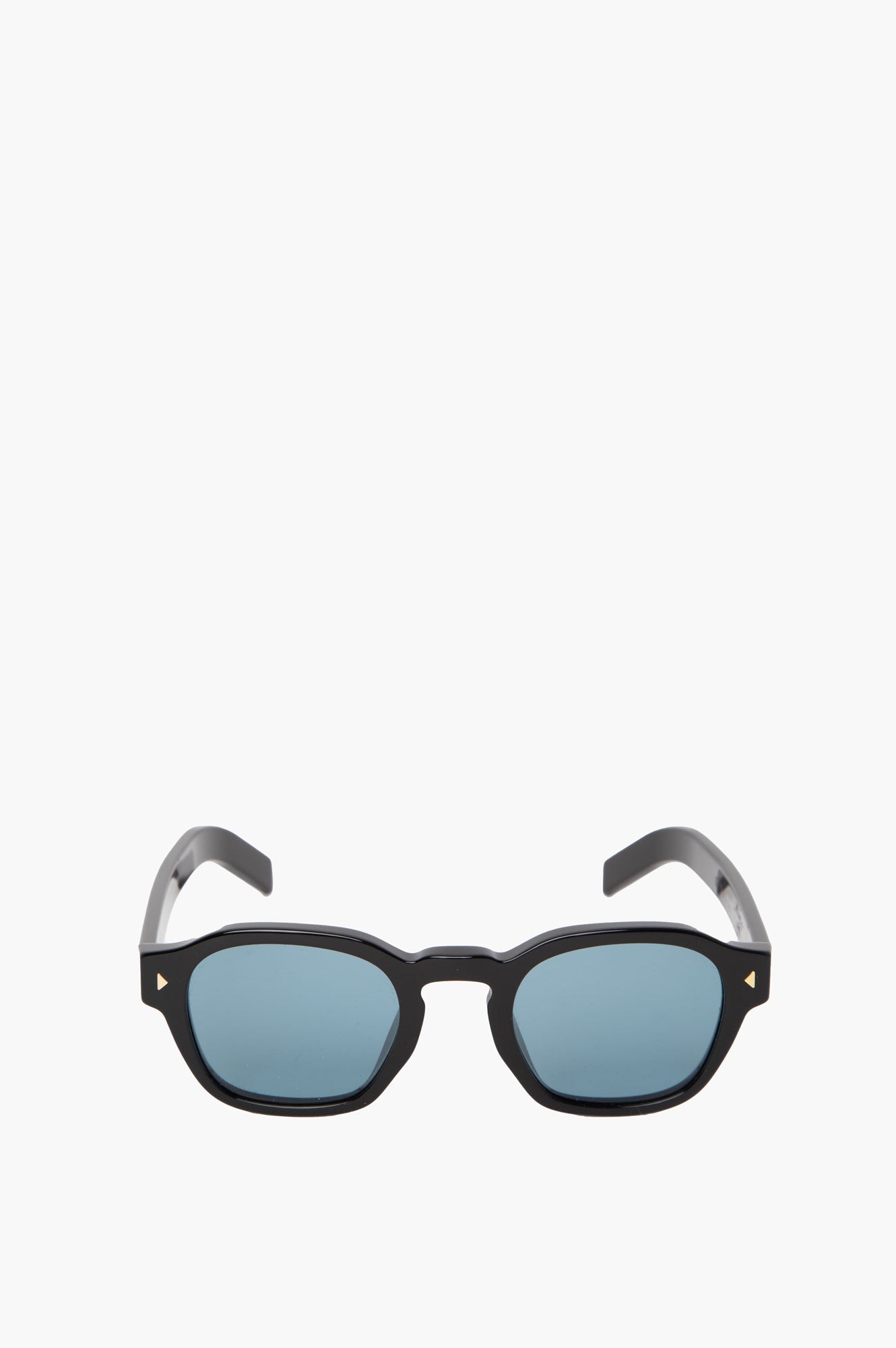 Prada Black Square with Turquoise Lenses Sunglasses