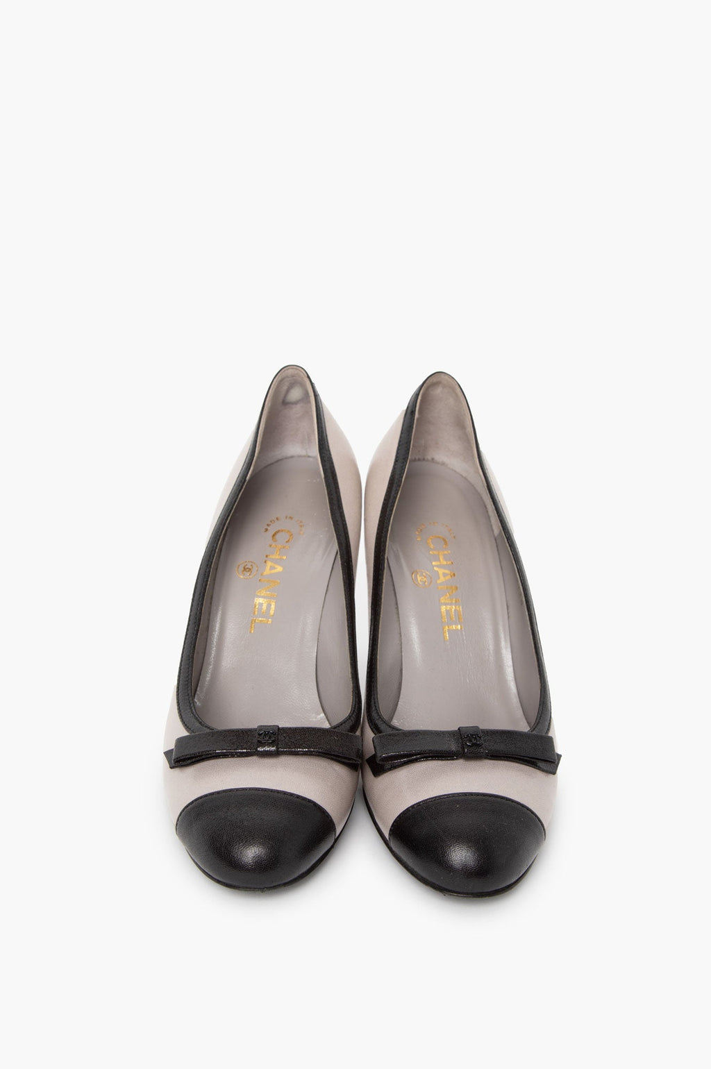 Chanel Grey Patent Pumps Size 37