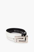 Versace White Leather Belt Size 80