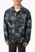 Christian Dior x Peter Doig 2020 Camouflage Print Denim Jacket Size 50 Mens