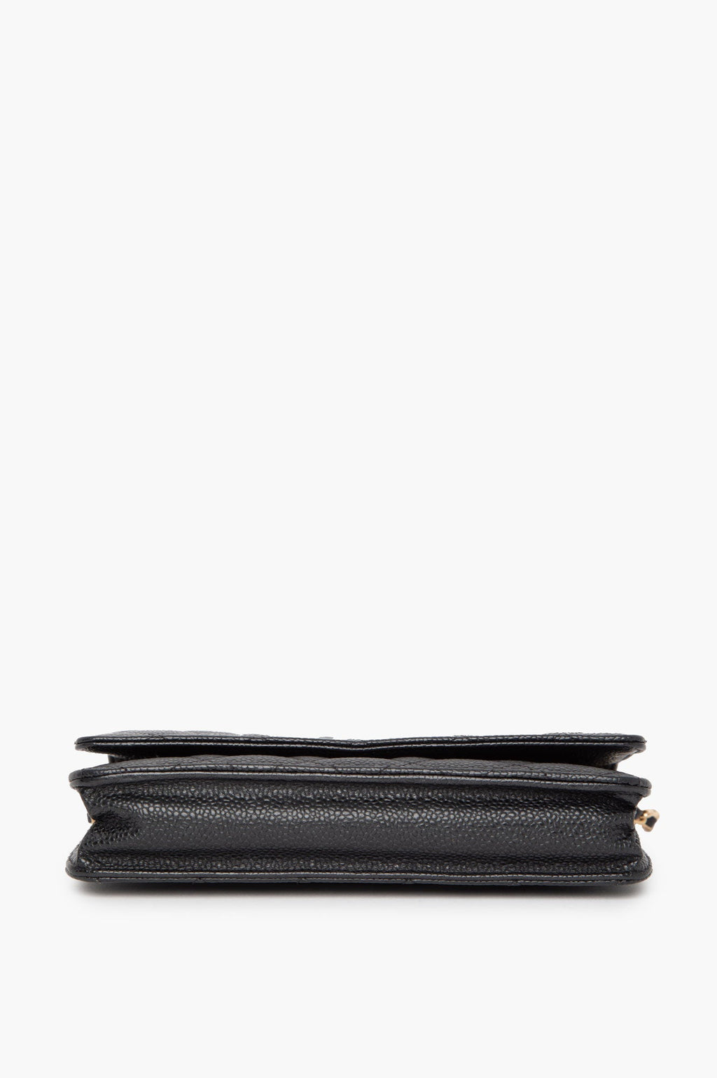Chanel Black Caviar Gold-Tone Classic Wallet on Chain Bag