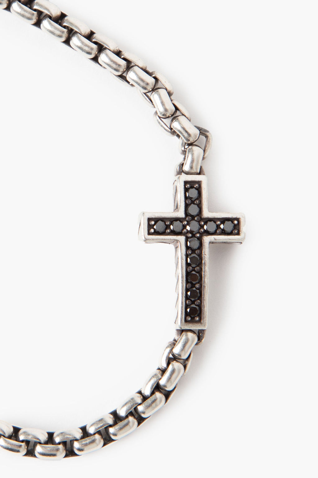 David Yurman Pavé Cross Bracelet, 5mm Large