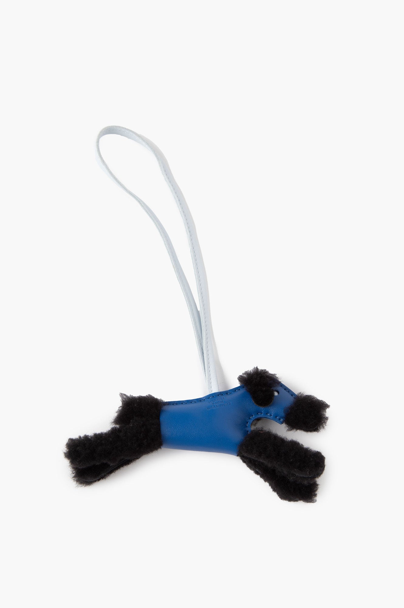 Hermes Blue Black Budy Charm