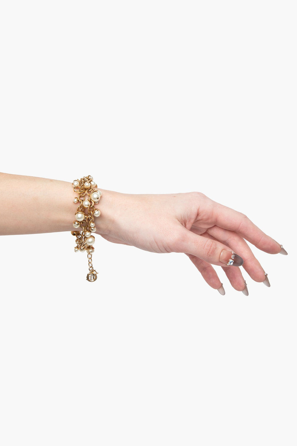 Dior Mise En Dior CD Faux Pearl Bracelet
