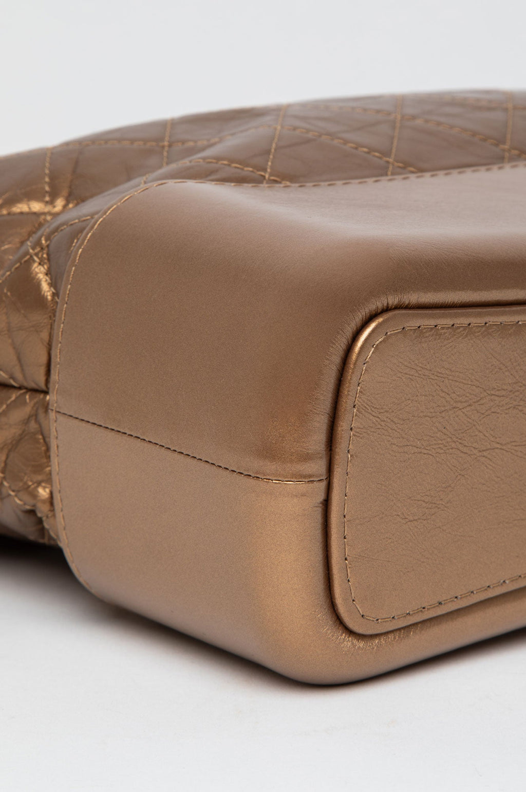 Chanel Bronze Metallic Aged Calfskin Medium Gabrielle Bag
