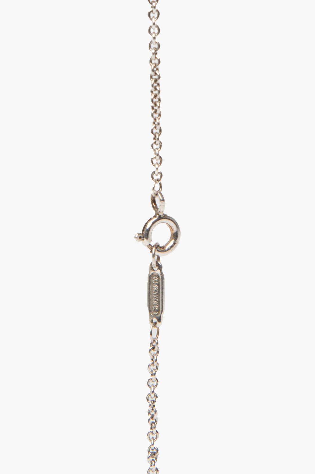 Tiffany & Co. Return To Tiffany Sterling Silver/Black Onyx Double Heart Tag Necklace