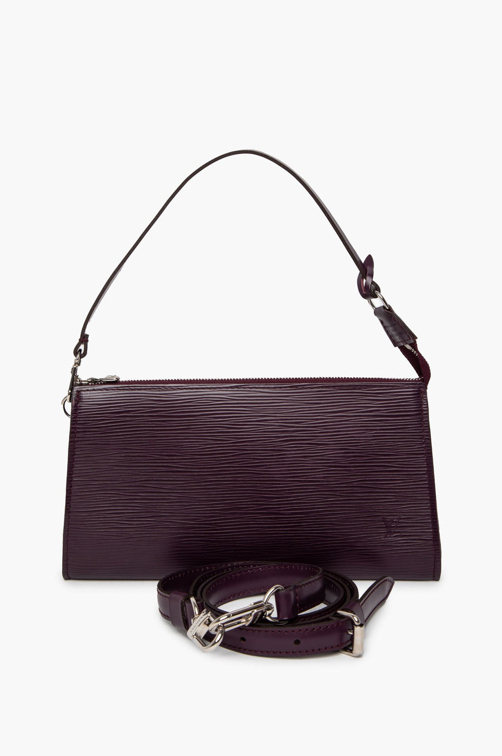 Louis Vuitton Purple Epi Pochette With Strap