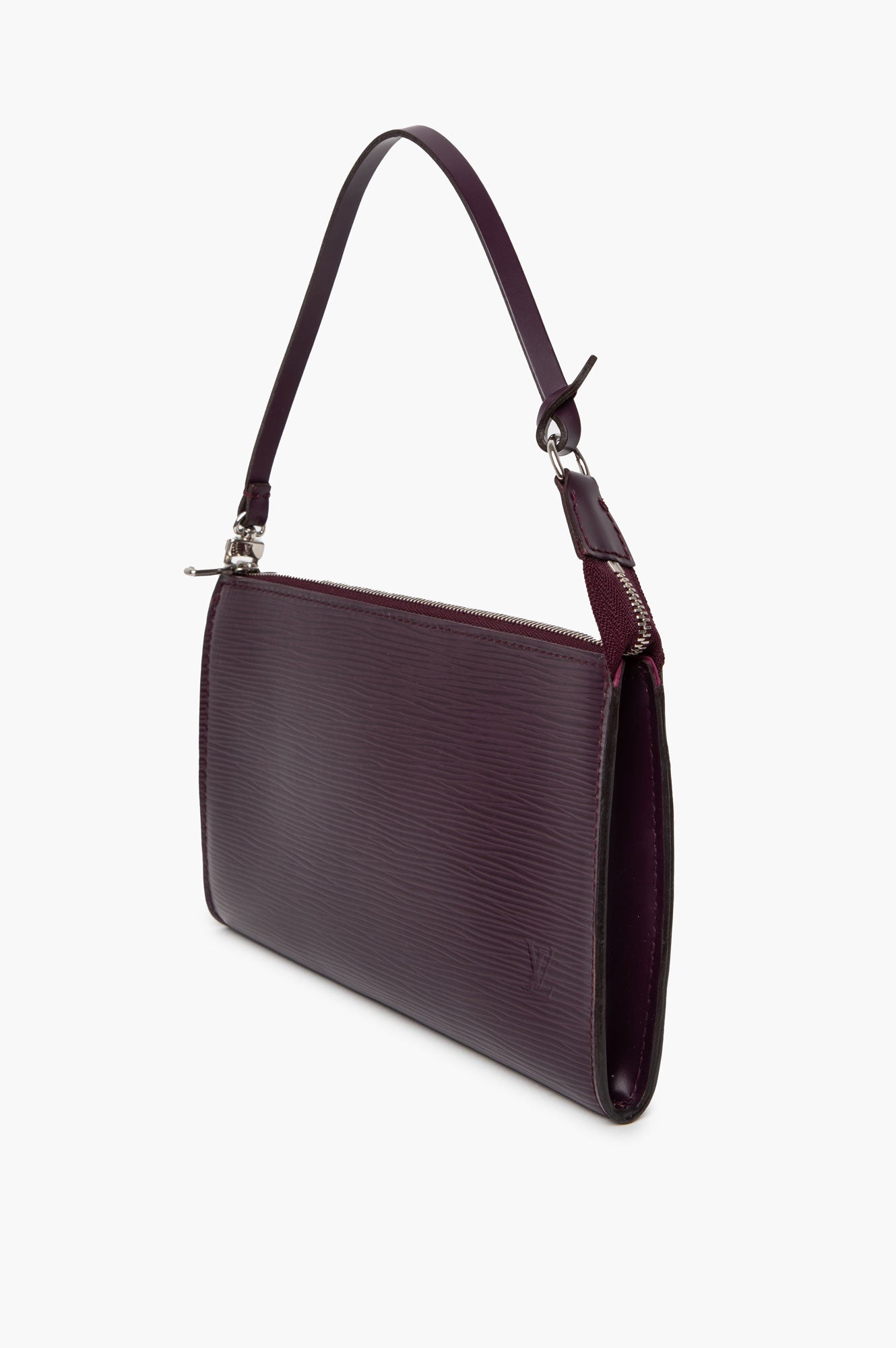 Louis Vuitton Purple Epi Pochette With Strap