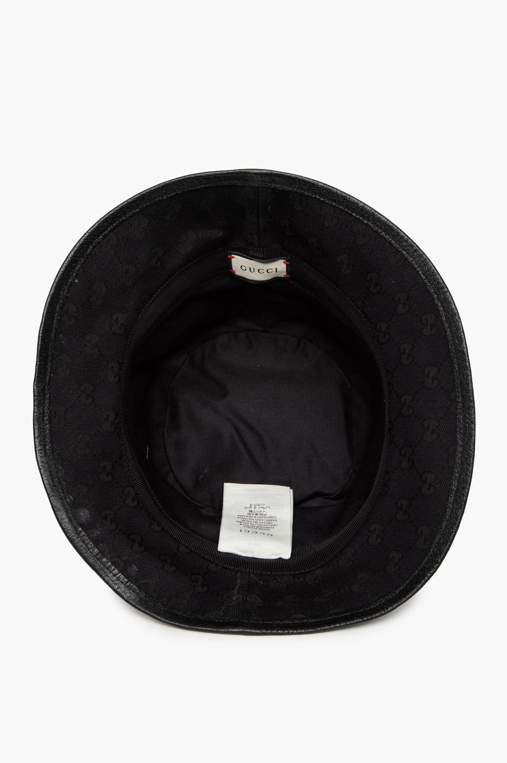 Gucci Black Canvas Bucket Hat Small