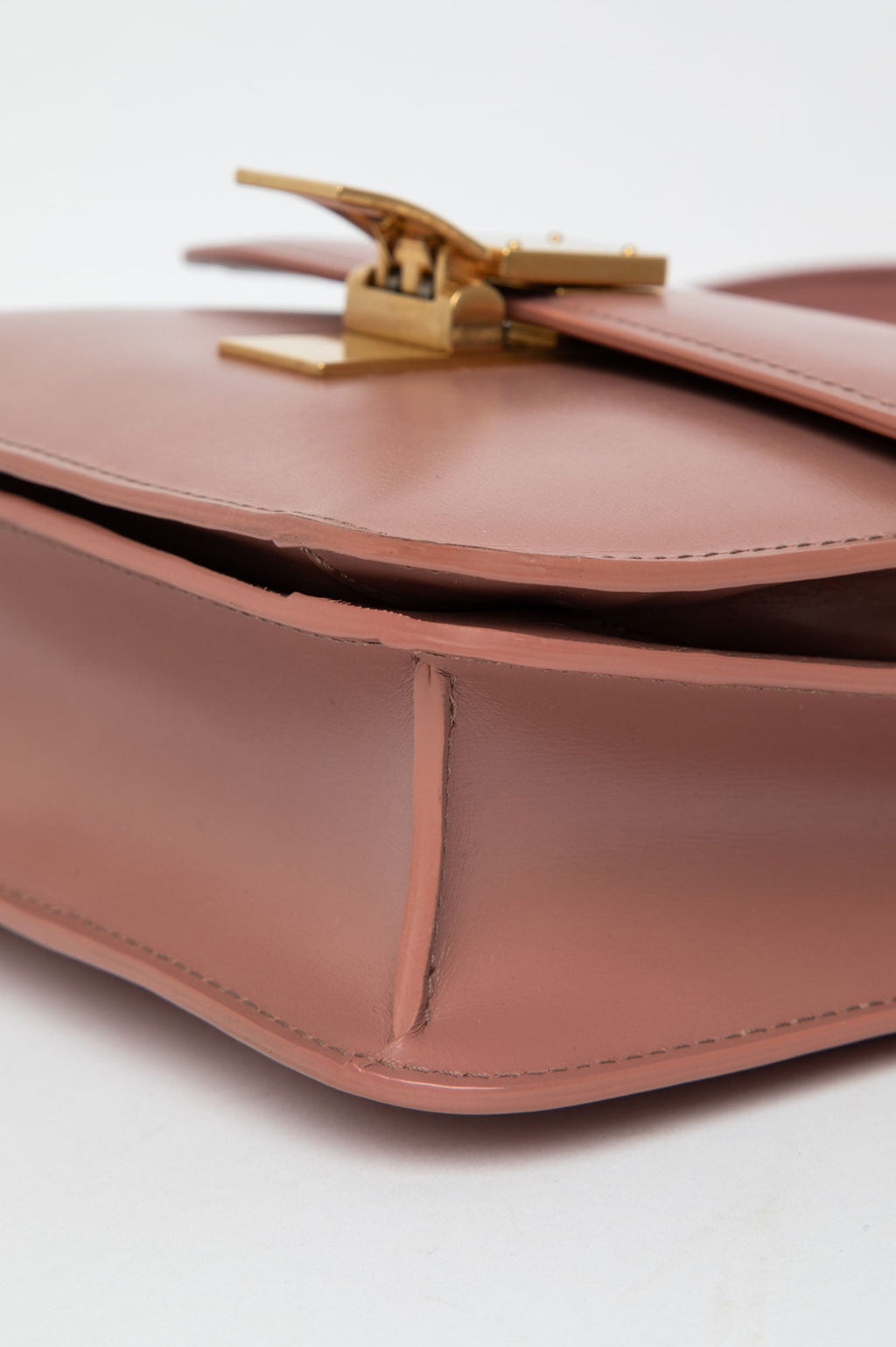 Celine Antique Rose Calfskin Teen Classic Box Bag