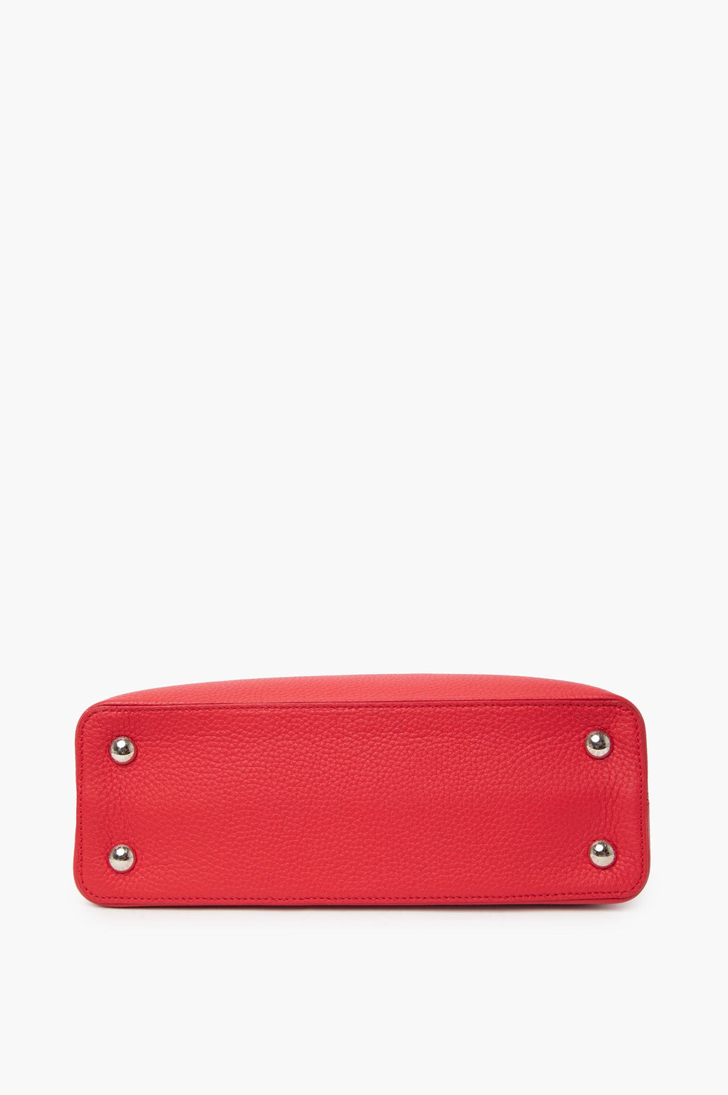 Louis Vuitton Taurillon Capucines PM Red