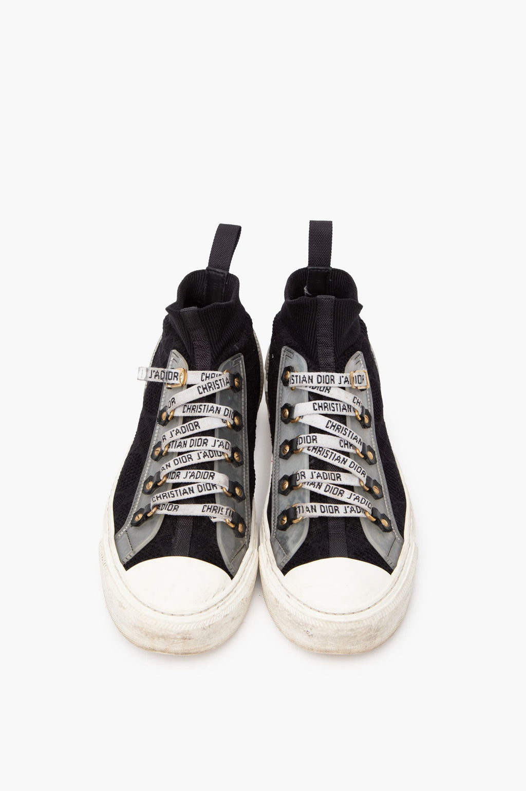 Dior Walk'n Dior High Top Sneakers in B/W Size 39