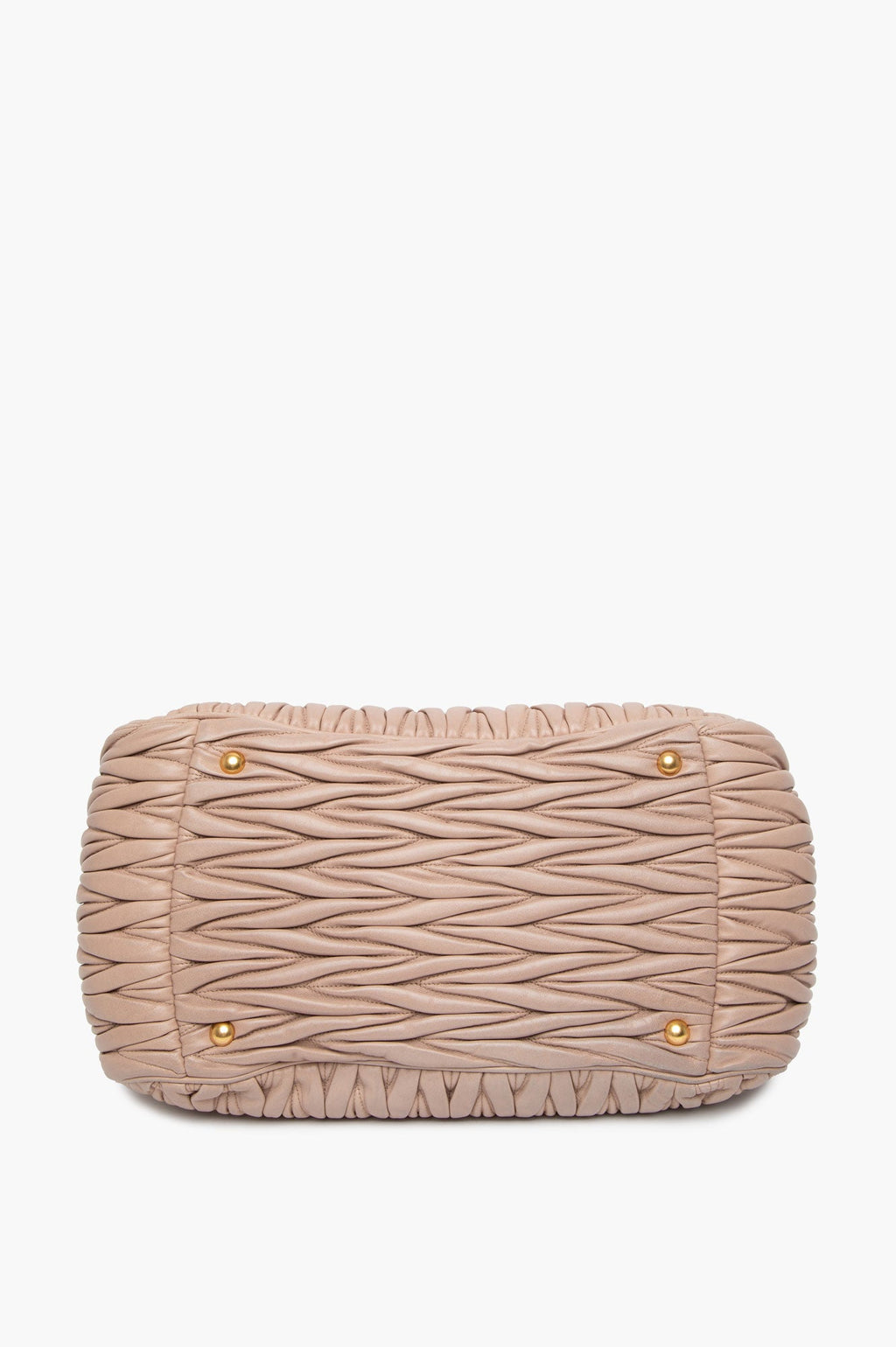 Miu Miu Dusty Rose Matelassé Top Handle Doctor Bag
