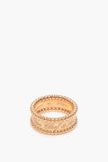 Van Cleef & Arpels 18k Rose Gold A Perlée Signature Ring