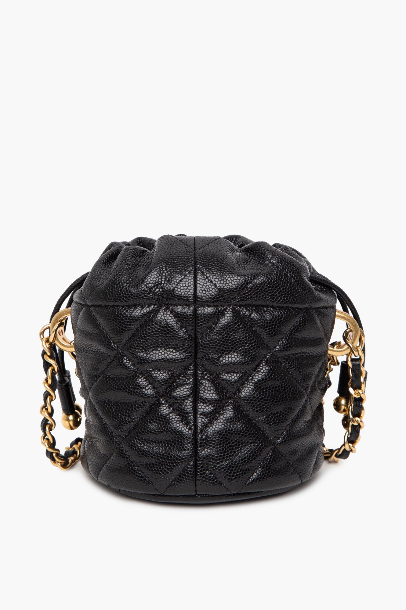 Chanel Black Caviar Mini Bucket Bag