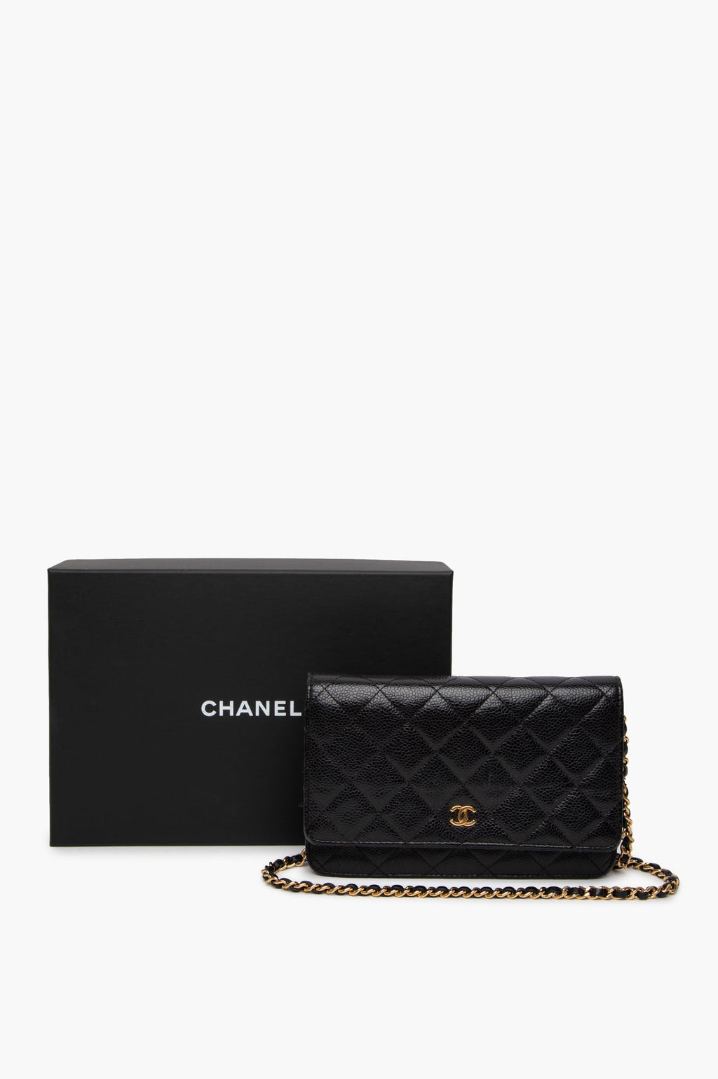 Chanel Black Caviar Wallet on Chain
