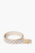 Louis Vuitton Damier Azur Logo Belt Size 85cm/34"