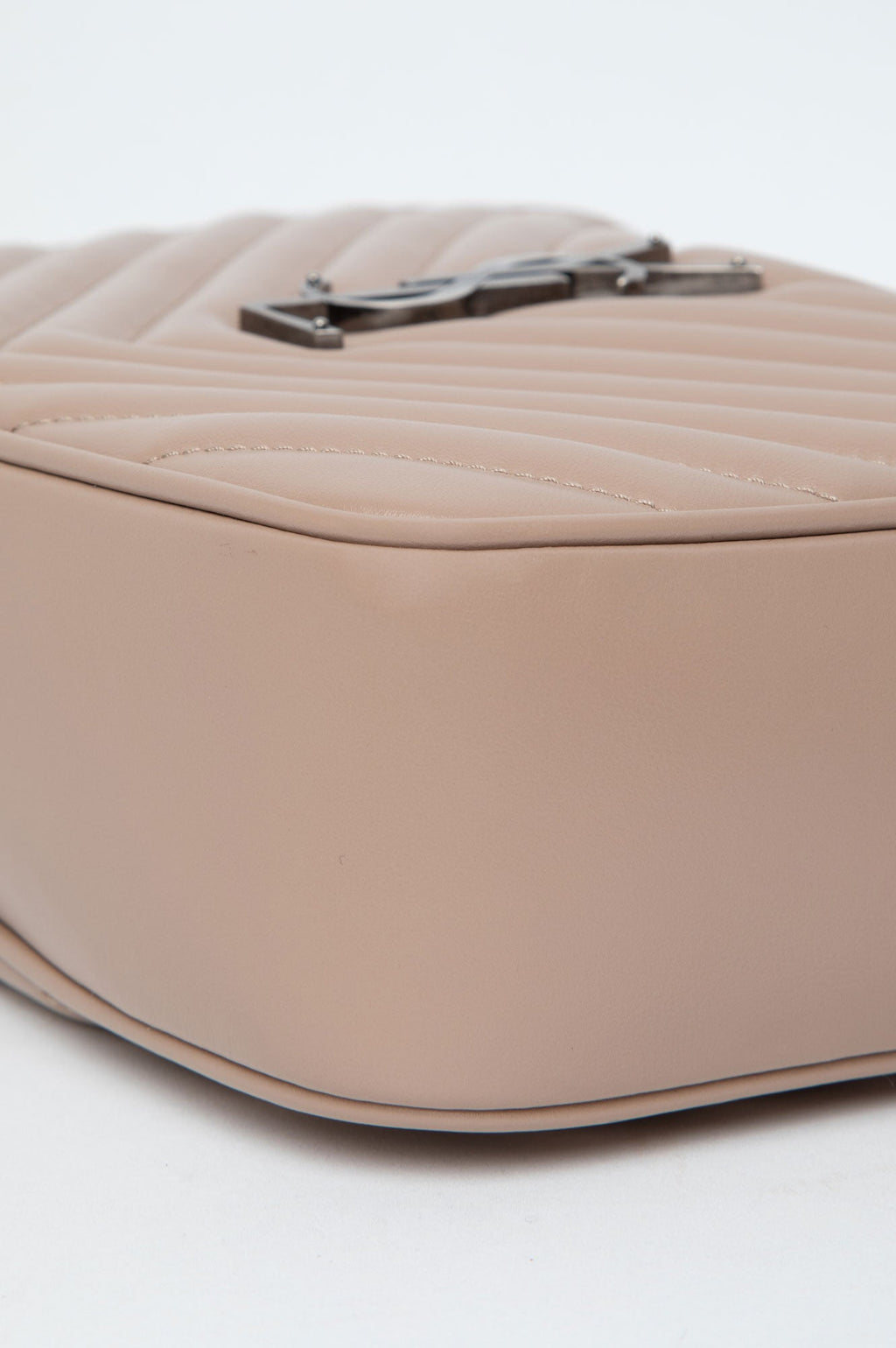 Saint Laurent Beige Quilted Leather Lou Camera Bag