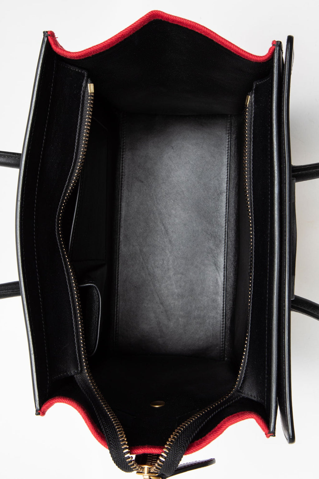 Celine Red Tri-Colour Mini Luggage Tote