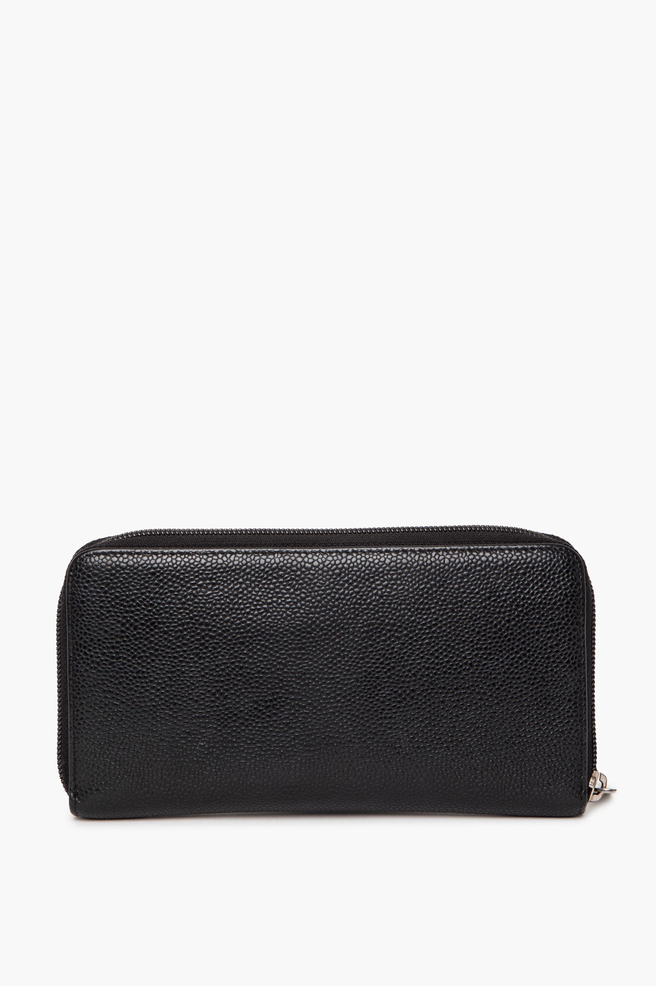 Chanel Black Caviar Large CC Timeless Zip Around Organizer Wallet