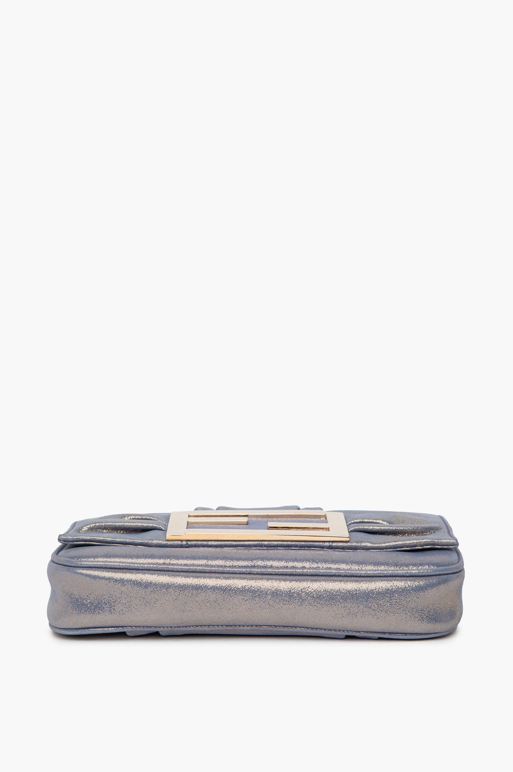 Fendi Iridescent Gold Periwinkle Mia Chain Pochette Bag