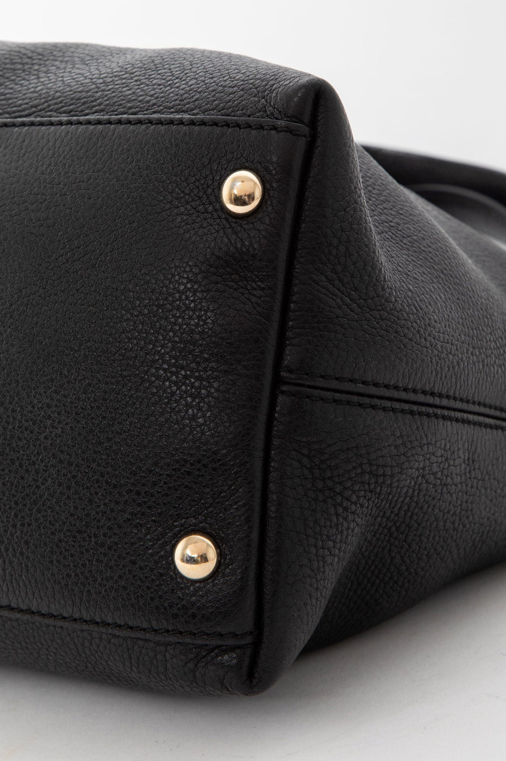 Gucci Black Pebbled Leather Soho Working Tote Bag