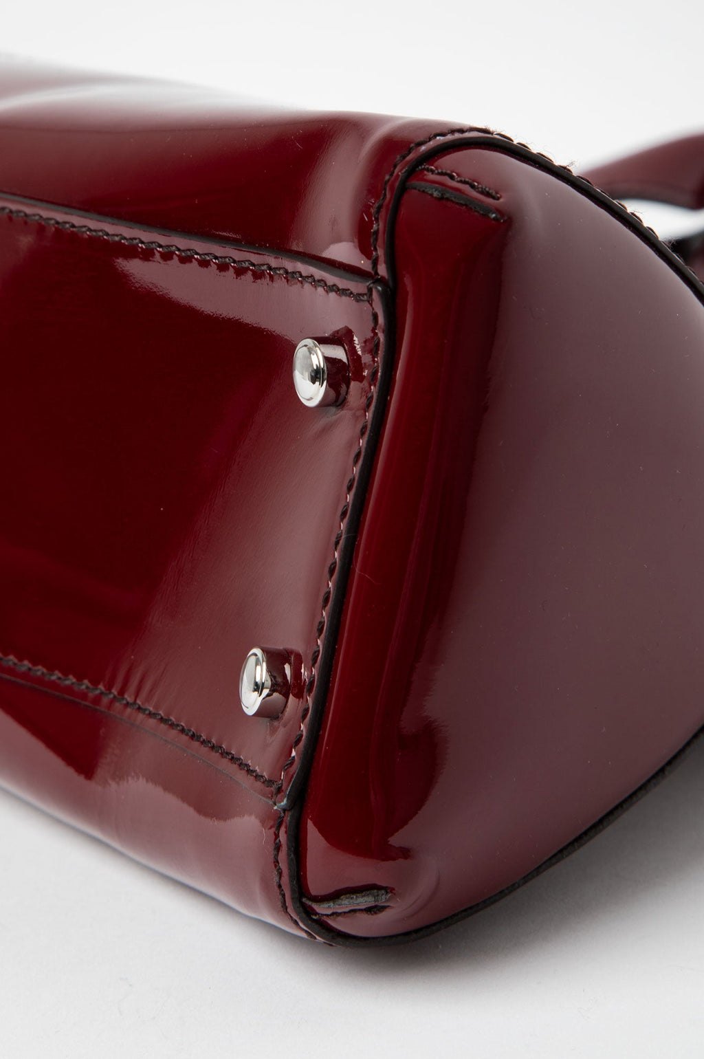 Cartier Red Patent Leather Marcello De Cartier Tote