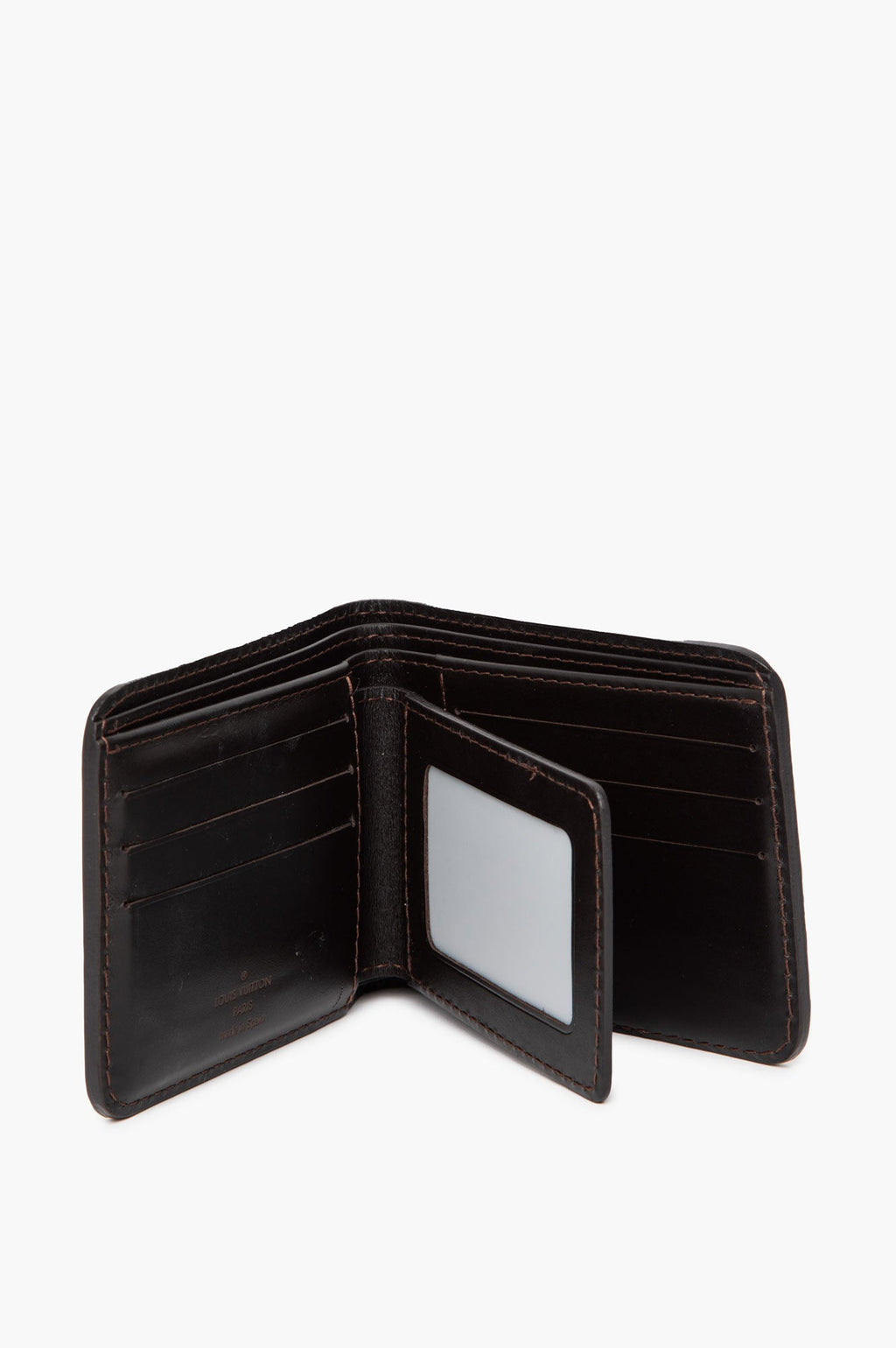 Louis Vuitton Brown Leather Utah Bifold Wallet