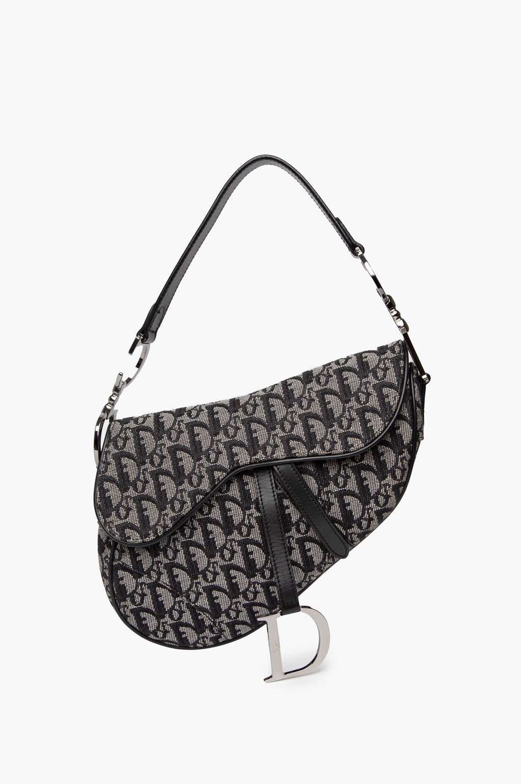 Christian Dior Blue Diorissimo Saddle Bag