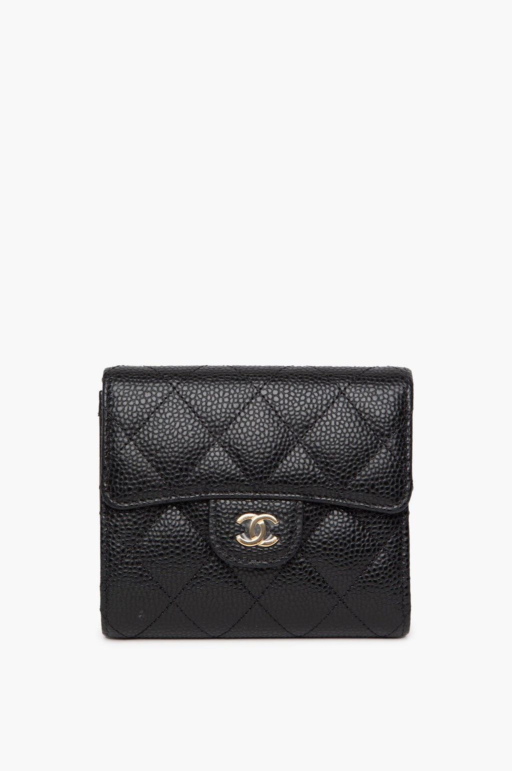 Chanel 2023 Classic Black Caviar Wallet