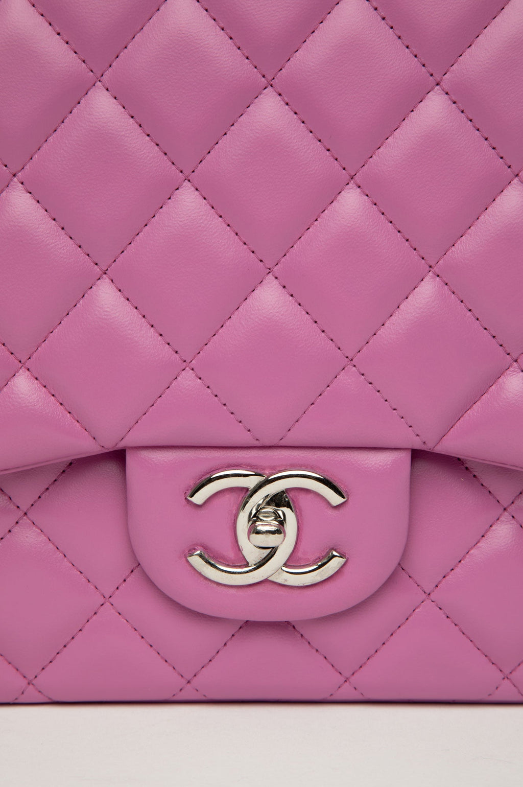 Chanel 2011 Lilac Maxi Lambskin Double Flap Bag