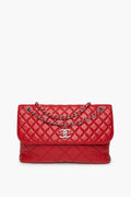 Chanel 2011 Red Maxi Lambskin Flap Bag