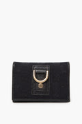 Gucci Vintage Gold Buckle GG Canvas Bi-fold Wallet