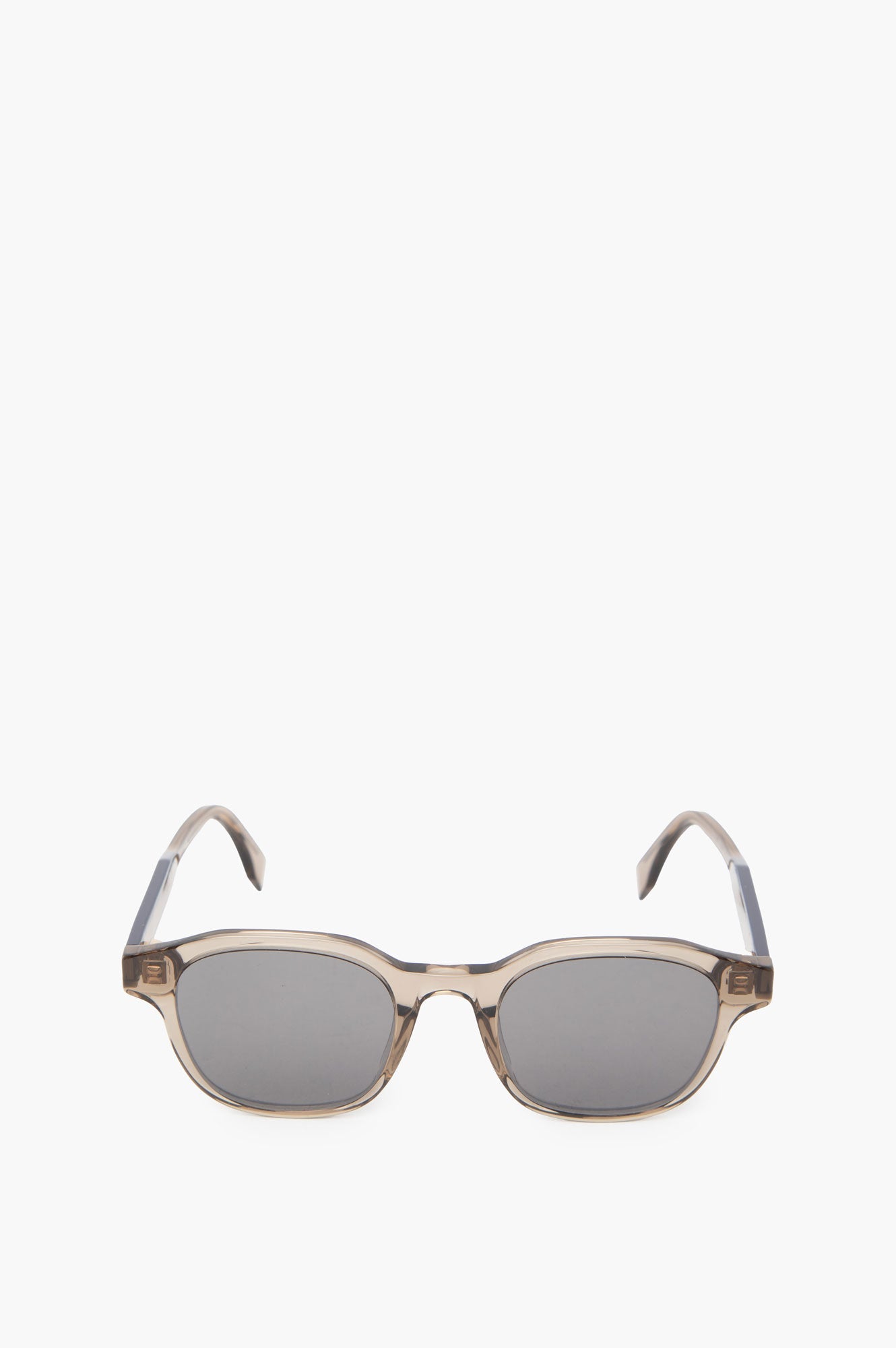 Fendi Brown Square Mirror Sunglasses Mens