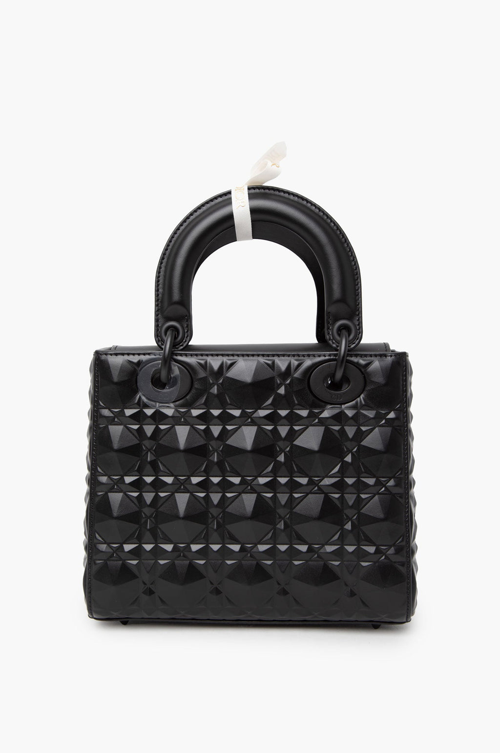 Christian Dior My ABCDior Black Cannage Calfskin With Diamond Motif Size Small