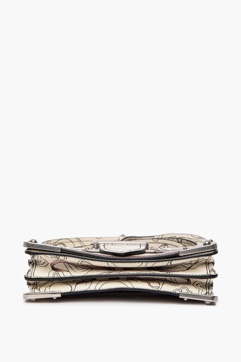 Prada x James Jean Limited Edition Glace Calfskin Rabbit Print Cahier Bag