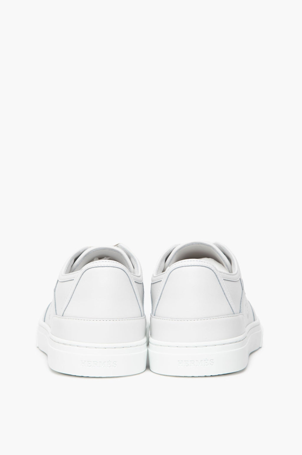 Hermès White Calfskin Get Sneakers Size 37