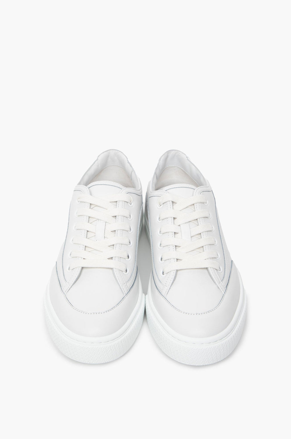 Hermès White Calfskin Get Sneakers Size 37