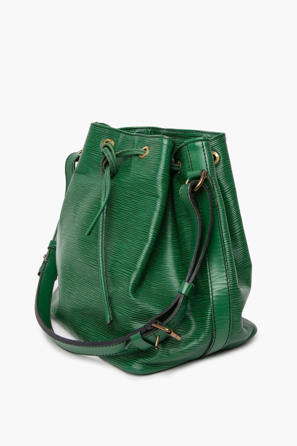 Louis Vuitton Vintage Borneo Green Epi Leather Petit Noe Bucket Bag