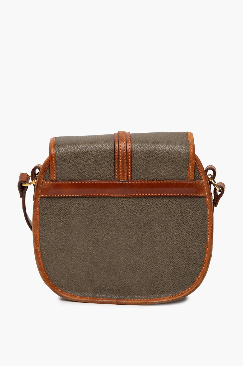 Pierre Balmain Vintage Green Leather Crossbody Bag
