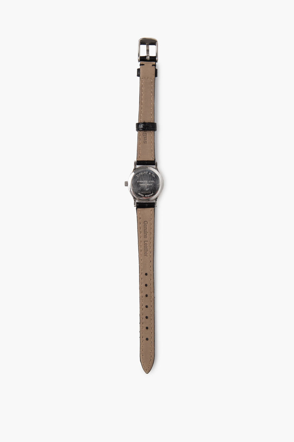 Tiffany & Co. Black Leather Portfolio Watch