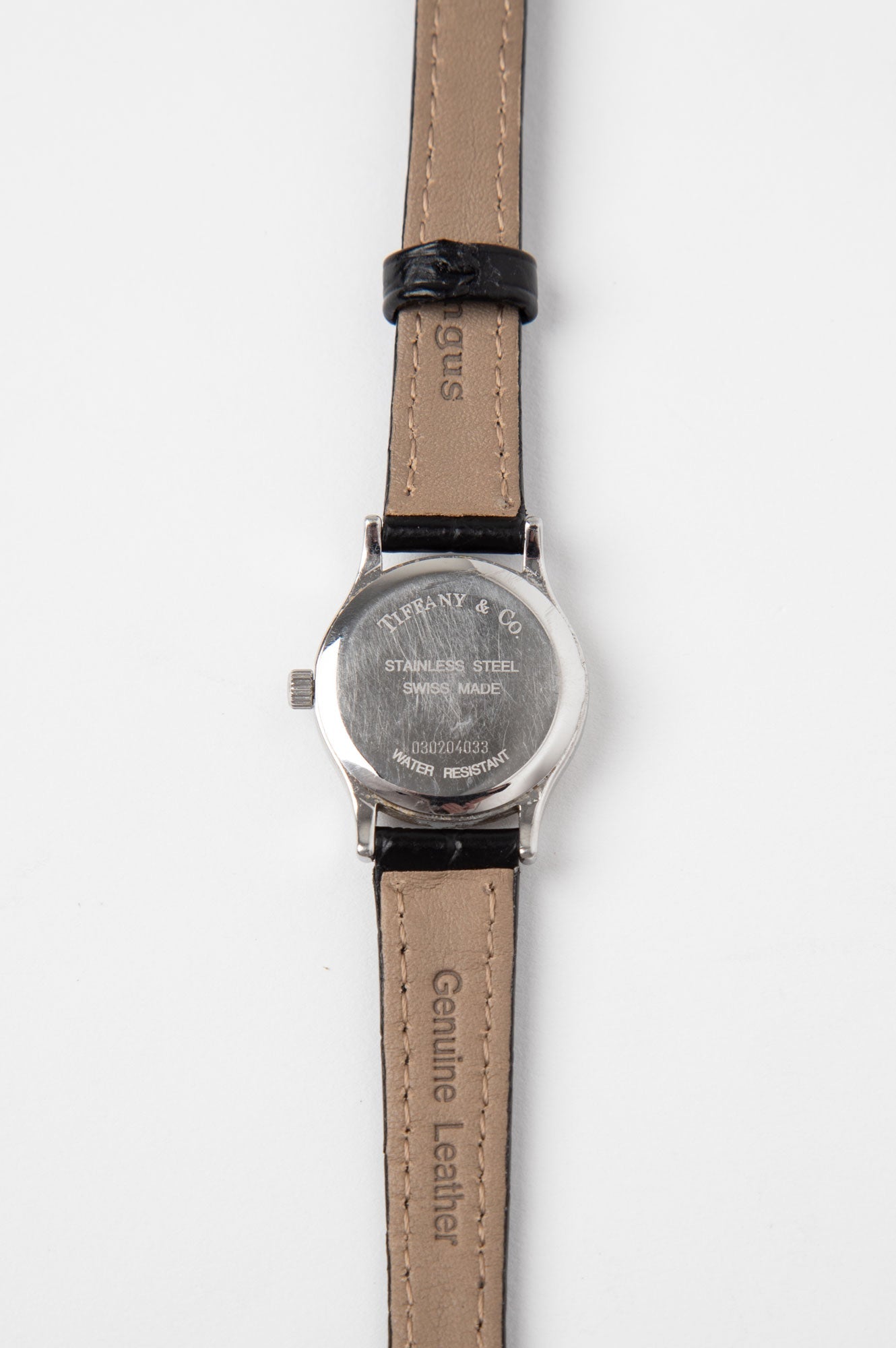 Tiffany & Co. Black Leather Portfolio Watch