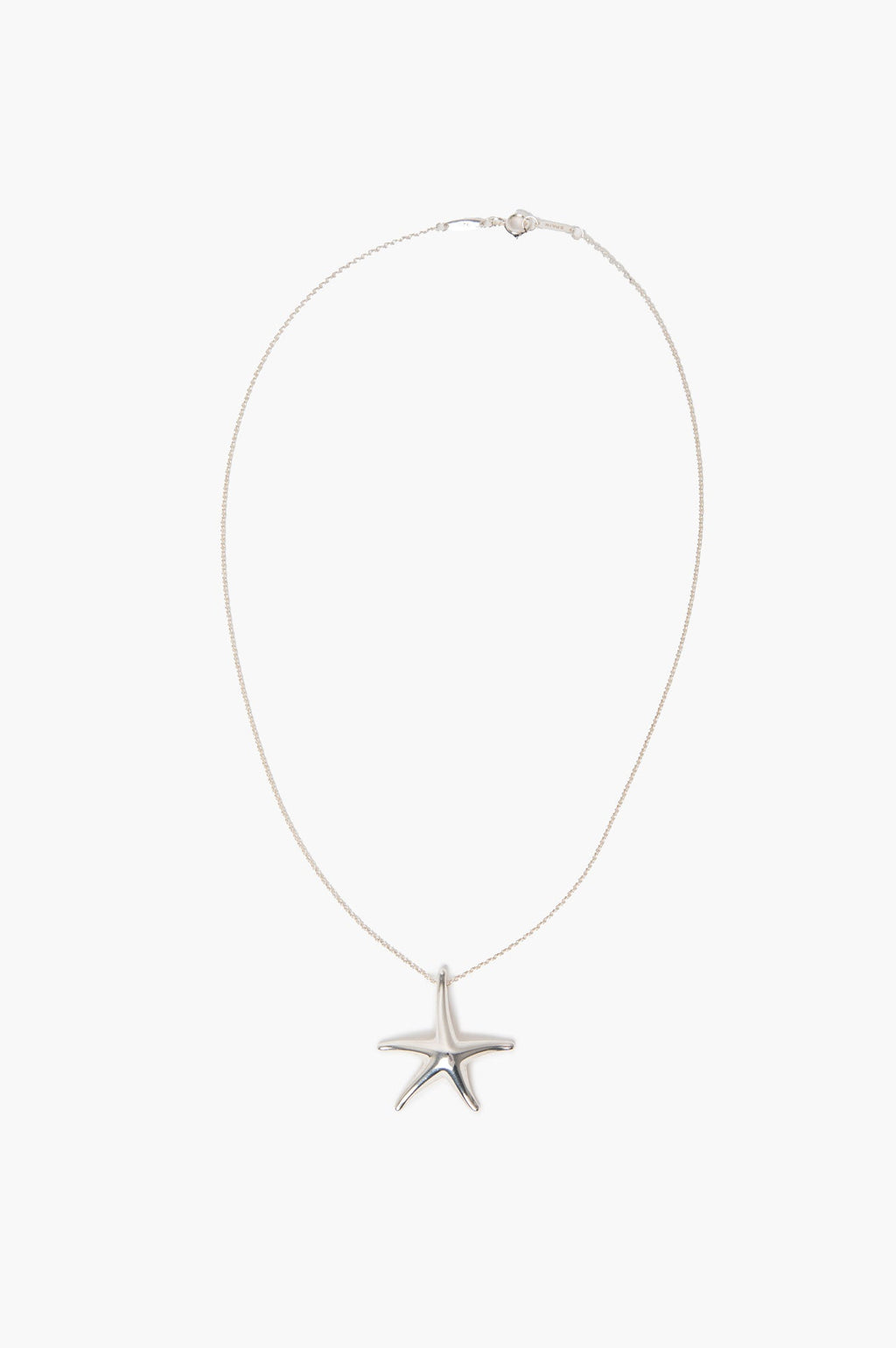 Tiffany & Co. Elsa Peretti Sterling Silver Starfish Pendant Necklace