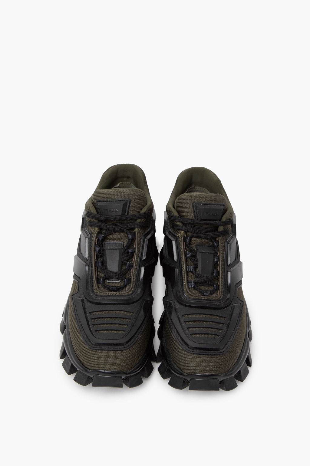 Prada Green Mesh And Rubber Cloudbust Thunder Sneaker 38.5