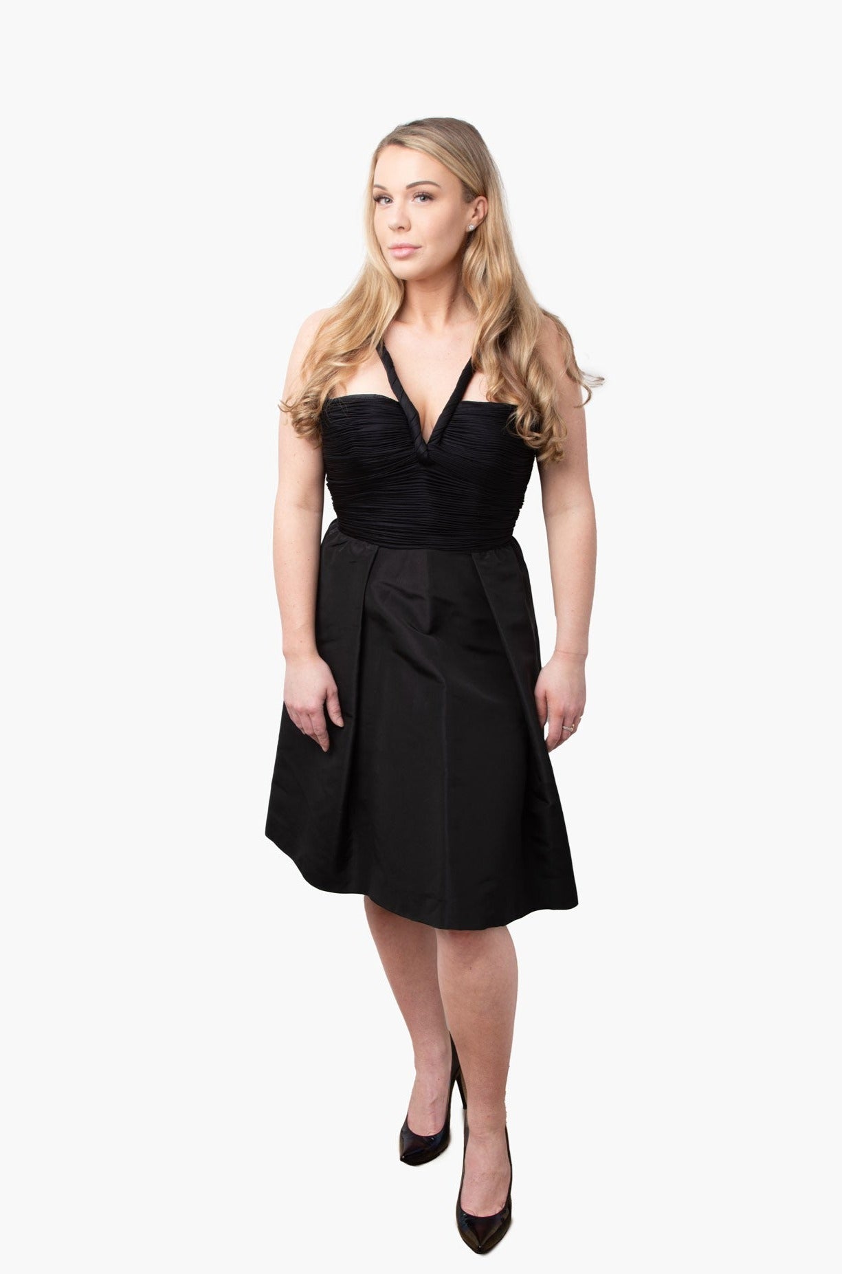 Oscar de la Renta Black Sleeveless Dress Size 8