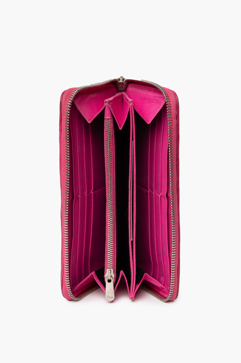 Christian Dior Pink Long Zipped Wallet