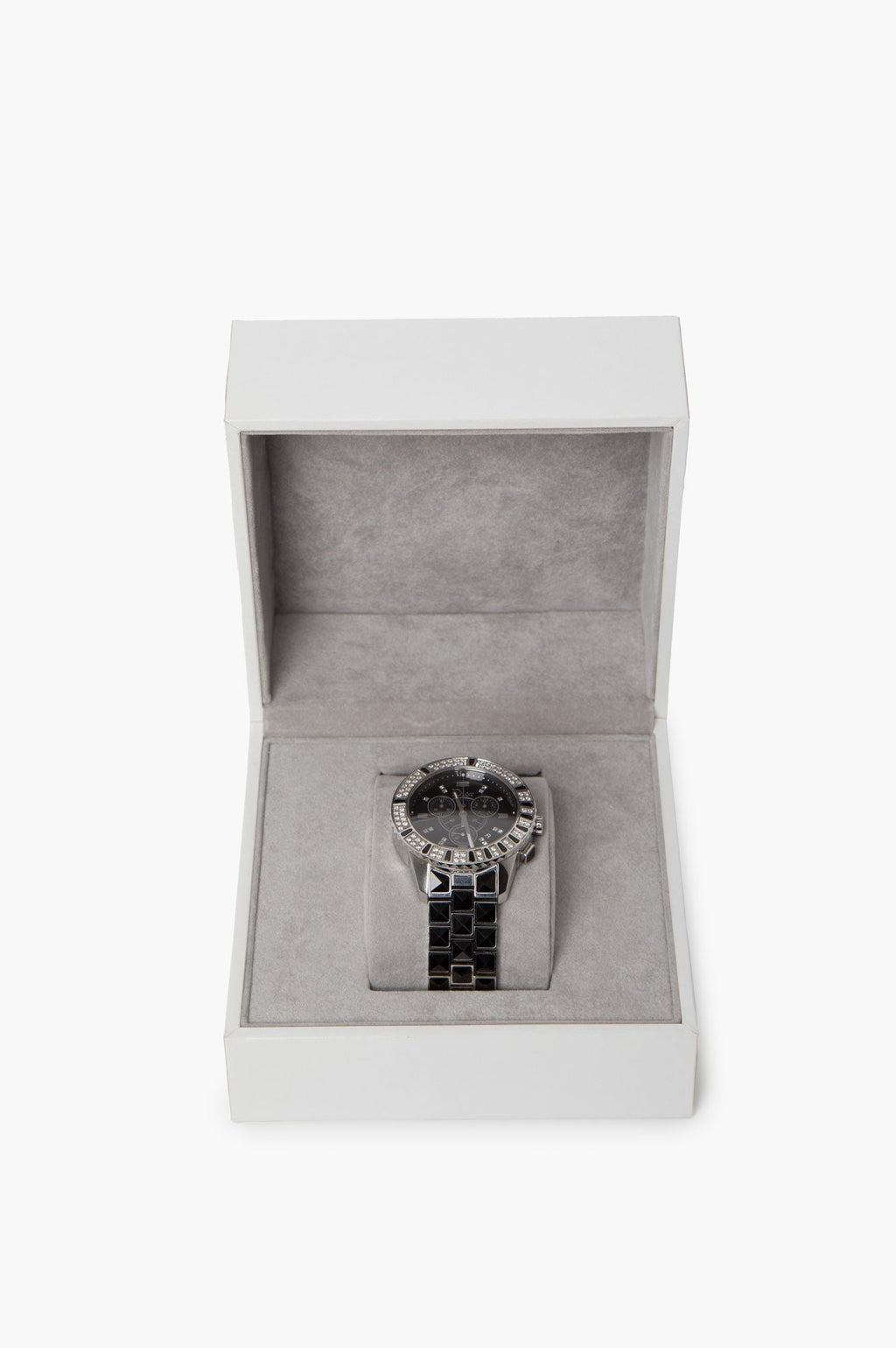 Christian Dior Black 38mm Stainless Steel Diamond Christal Watch